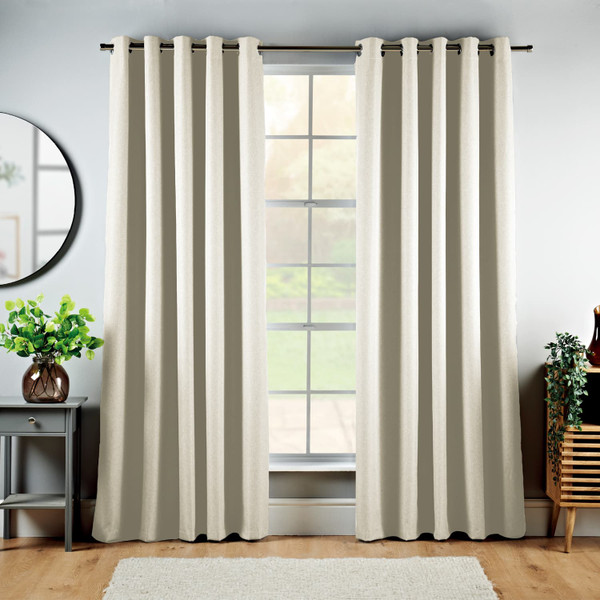Simply Blackout Natural Curtains - 46 x 72"