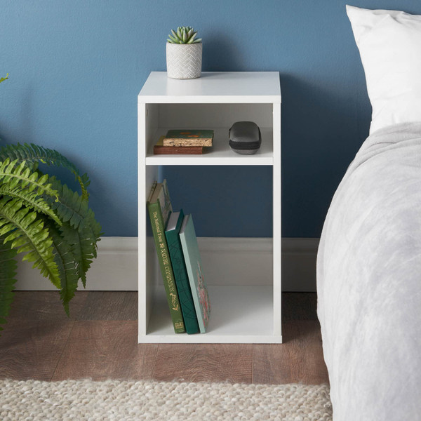 Simply Bed Side Unit - White
