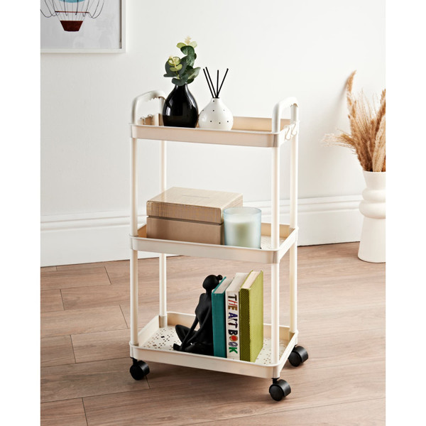 Spaceways 3 Tier Plastic Storage Cart