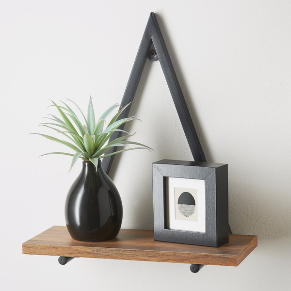 Tromso Triangle Shelf - Dark Oak