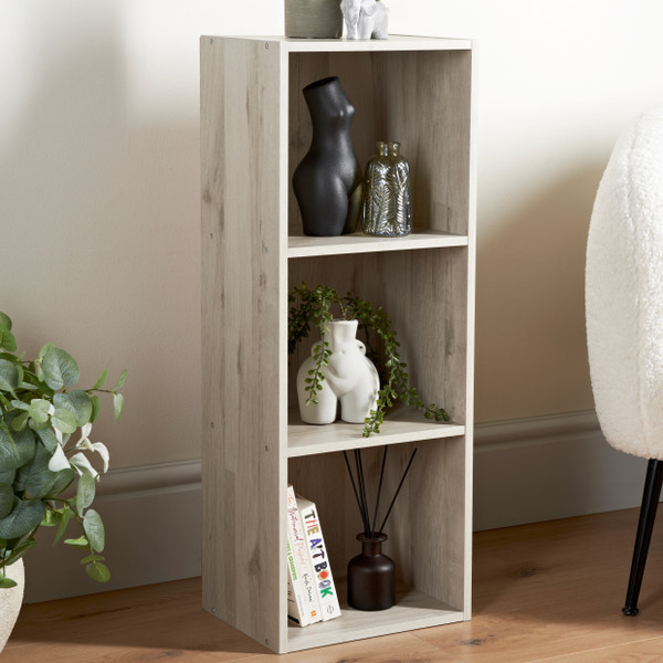 Simply 3 Cube Unit - Pale Oak