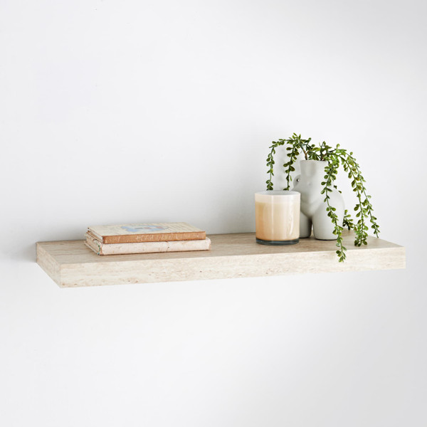 Simply Floating Shelf 60cm - Travertine