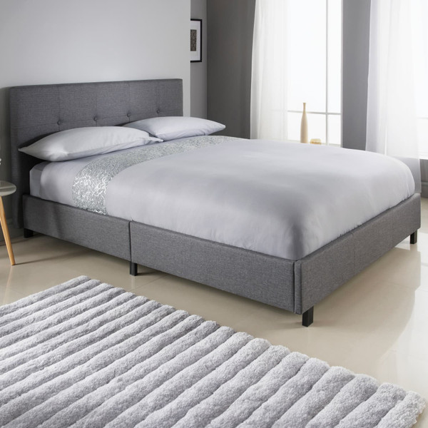 Home Collection Allerton Double Bed - Grey