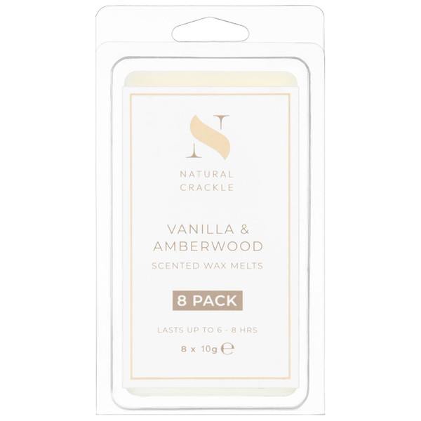 Scented Wax Melts 8pk - Vanilla & Amberwood