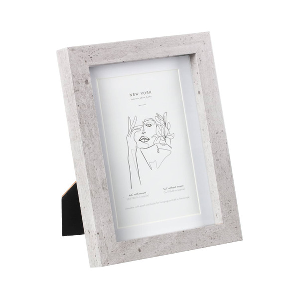 Concrete Effect Photo Frame 4 x 6"