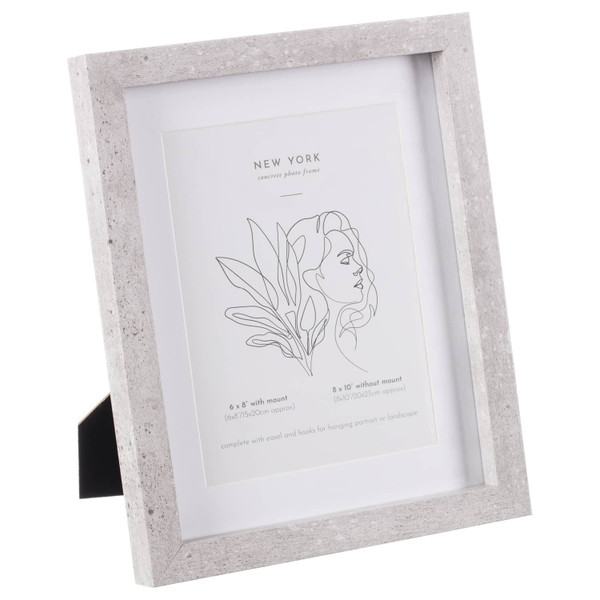 Concrete Effect Photo Frame 6 x 8"
