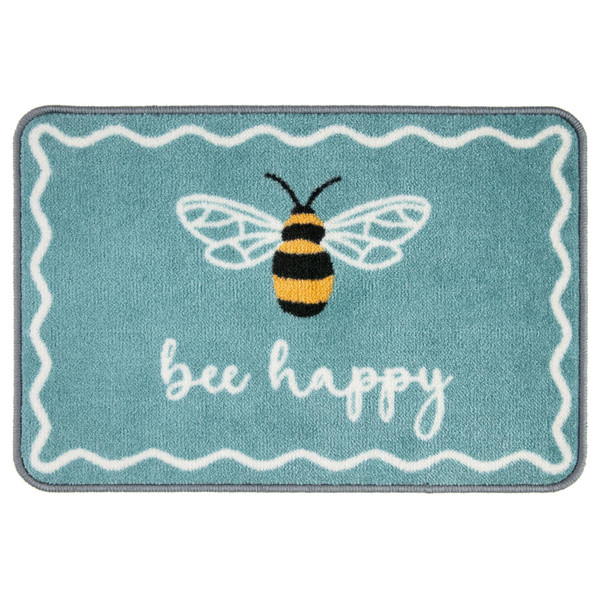 Premium Super Soft Washable Indoor Mat 50 x 75cm - Bee Happy