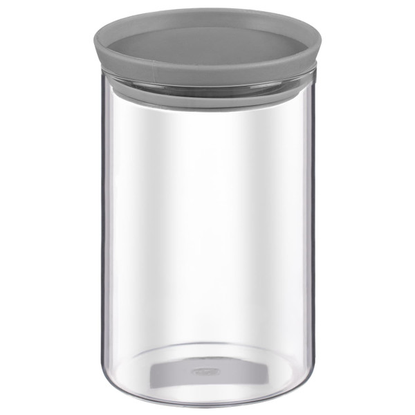Large Stackable Glass Jar