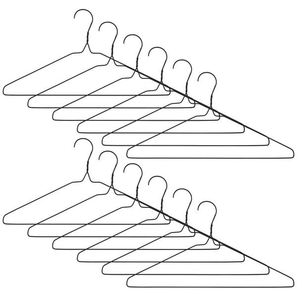 Wire Hangers 20pk - Black