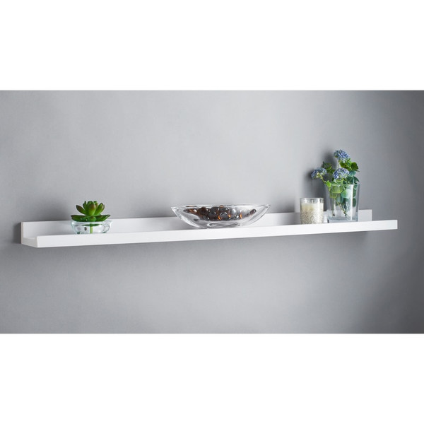 Simply Wide Picture Shelf 80cm - White