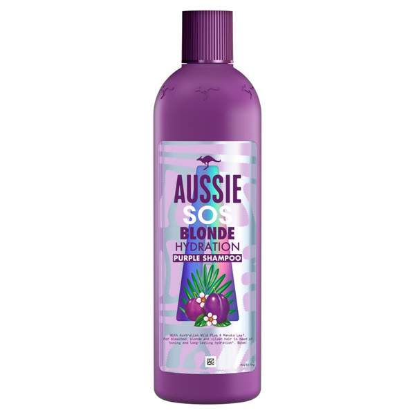 Aussie SOS Blonde Hydration Purple Shampoo 490ml
