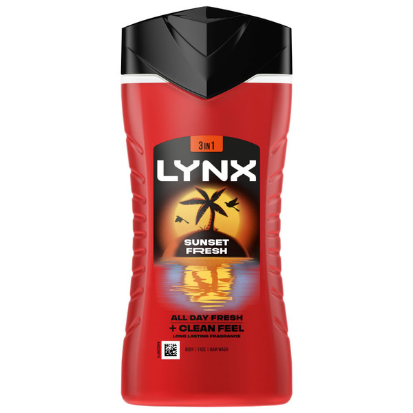 Lynx Shower Gel 225ml - Sunset Fresh
