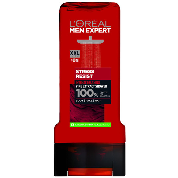 L'Oreal Men Expert Body, Face, Hair 400ml - Stress Resist