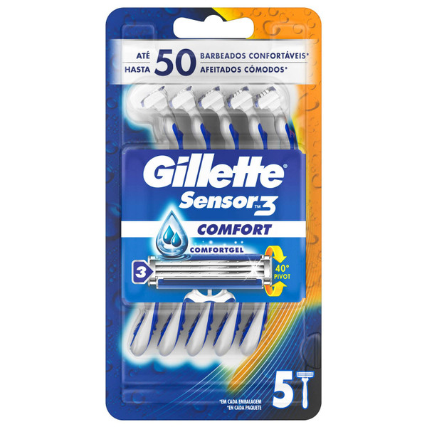 Gillette Sensor 3 Comfort Razors 5pk