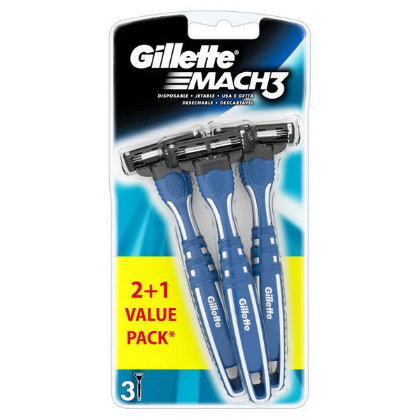 Gillette Mach3 Disposable Razors 3pk