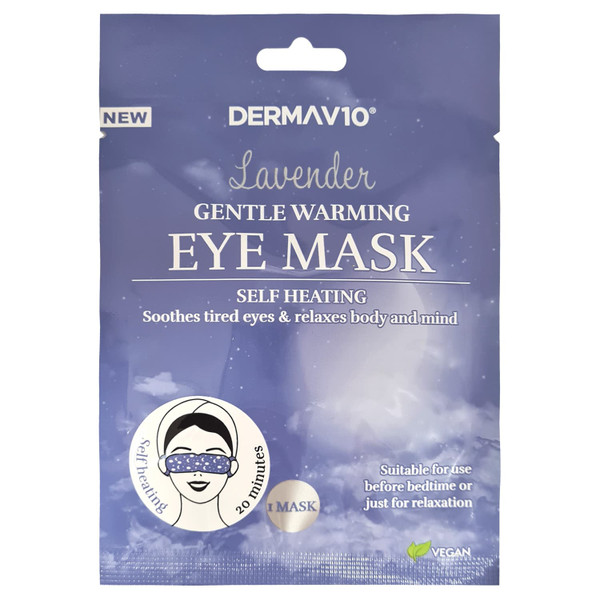 Dermav10 Lavender Warming Eye Mask