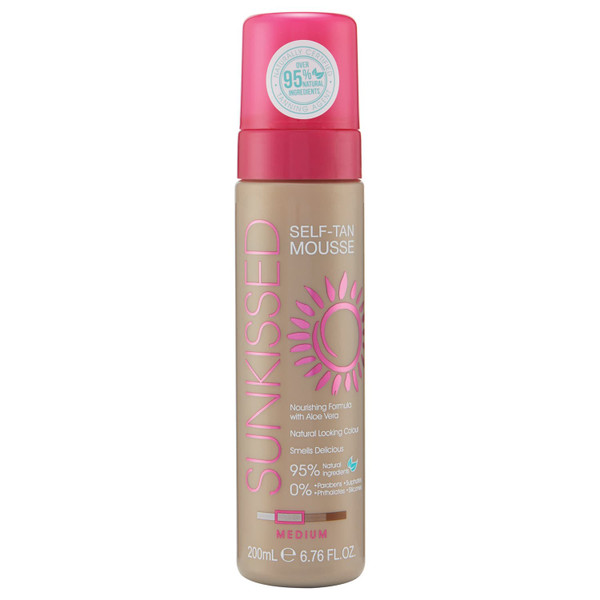 Sunkissed Self Tan Mousse 200ml - Medium