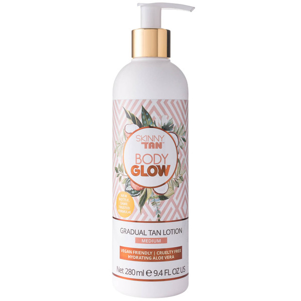 Body Glow by Skinny Tan Medium Moisturising Lotion 250ml
