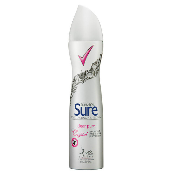 Sure Deodorant 250ml - Crystal Clear Pure