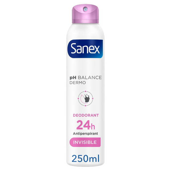 Sanex Invisible Deodorant 250ml