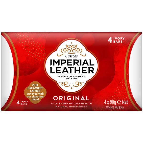 Imperial Leather Original Soap Bars 4 x 90g