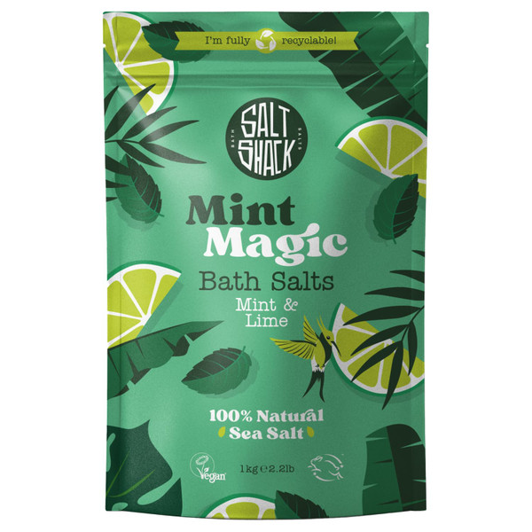 Salt Shack Mint Magic Bath Salts 1kg - Mint & Lime