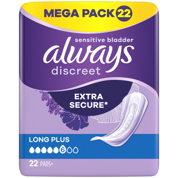 Always Discreet Extra Secure Pads Mega Pack 22pk