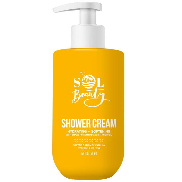 SOL Beauty Shower Cream 500ml - Salted Caramel Vanilla
