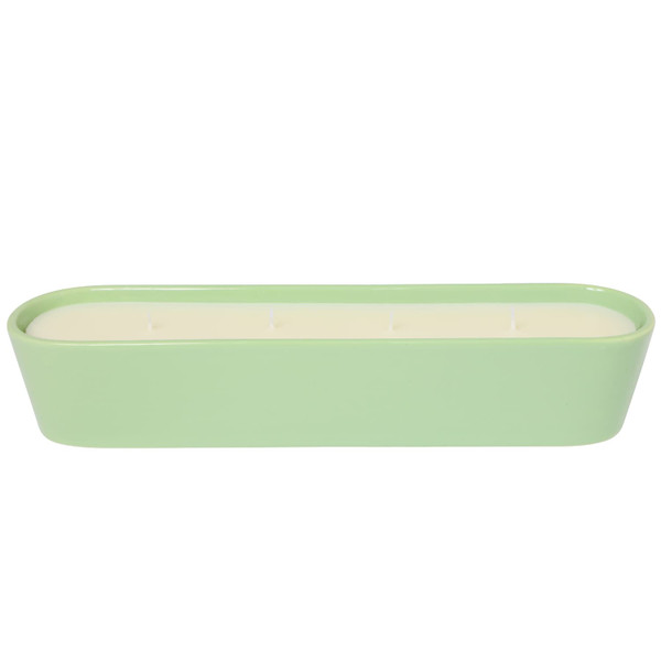 Oval Outdoor Candle - Green