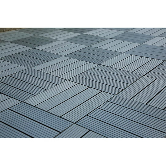 Composite Decking Tiles 4pk - Grey
