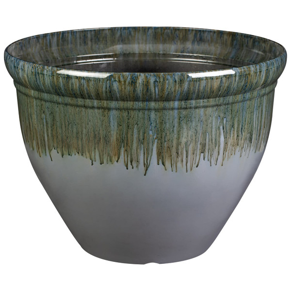 Glazed Effect Planter 39cm - Grey