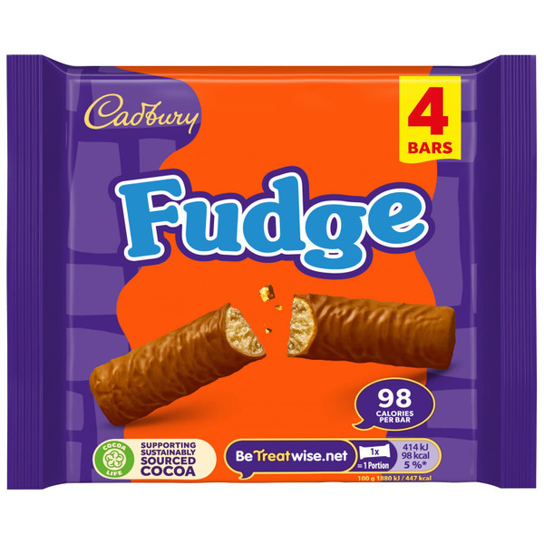 Cadbury Fudge Bars 4pk