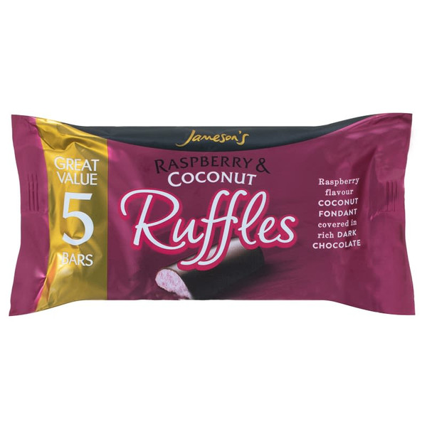 Jameson's Raspberry & Coconut Ruffles 5pk