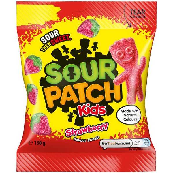 Sour Patch Kids 130g - Strawberry