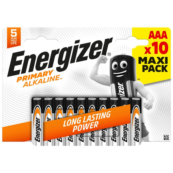 Energizer Primary Alkaline AAA Batteries 10pk
