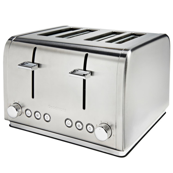 Goodmans 4 Slice Stainless Steel Toaster