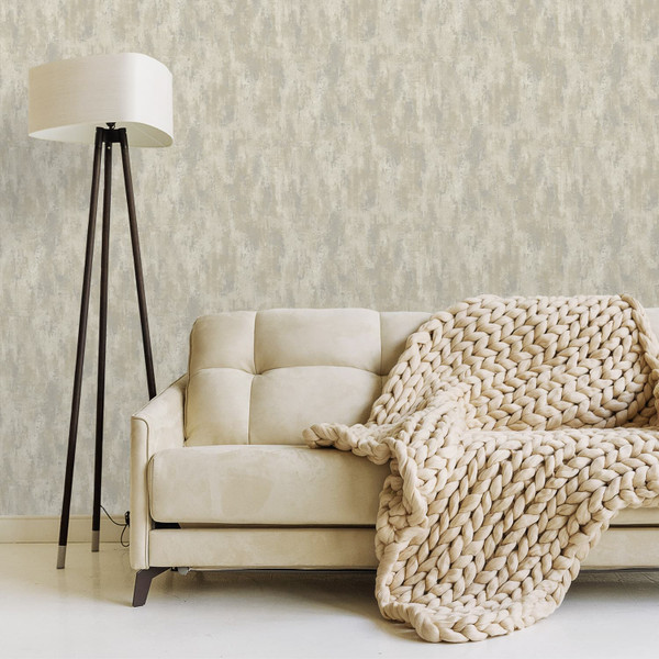 Venetian Plain Wallpaper - Greige