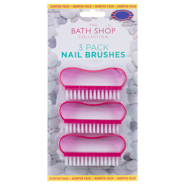 Nail Brushes 3pk - Grey