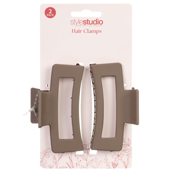 Style Studio Hair Clamps 2pk - Black