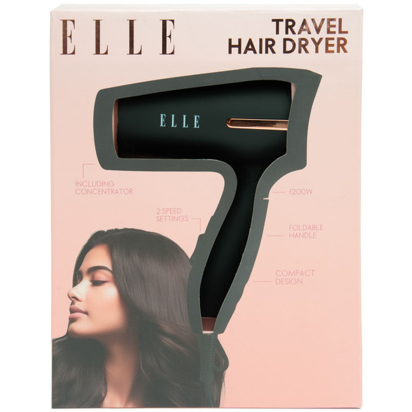 ELLE Compact Dryer 1200W - Black