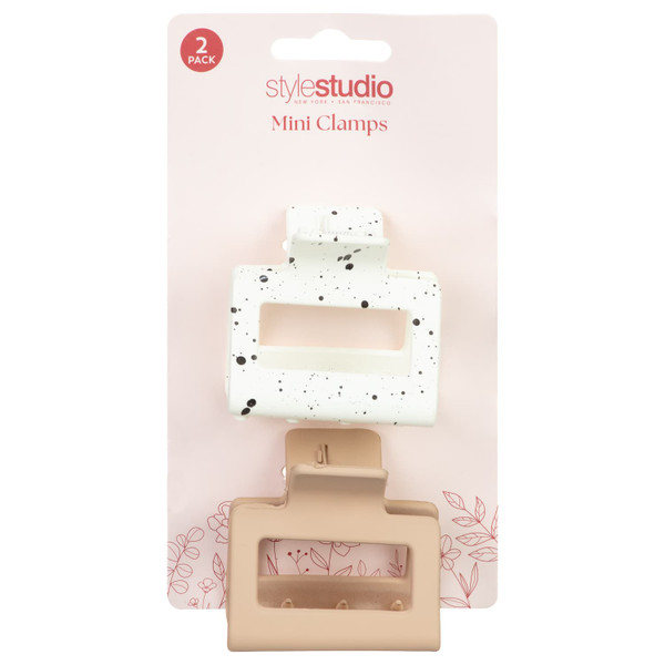 Style Studio Hair Mini Clamps 2pk - Multicolour