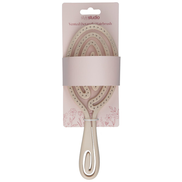 Style Studio Vented Detangle Hairbrush - Beige