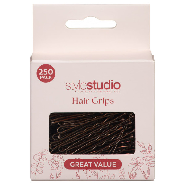 Style Studio Hair Grips 250pk - Brunette