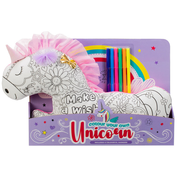 Colour Your Own Unicorn Cushion