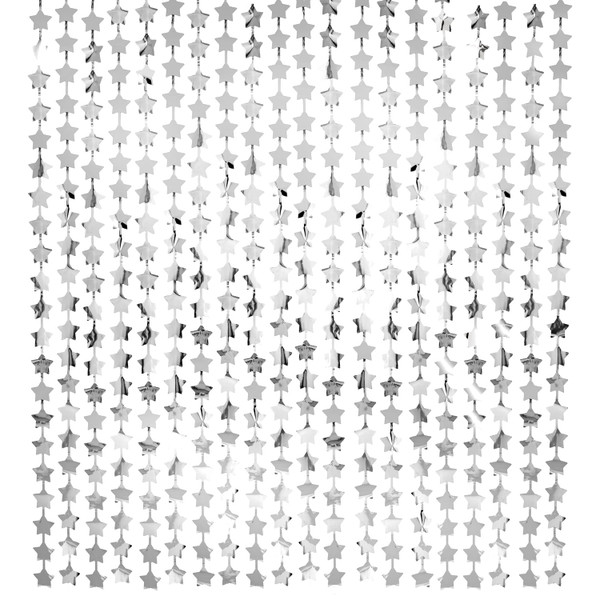 Star Wall Back Drop - Silver
