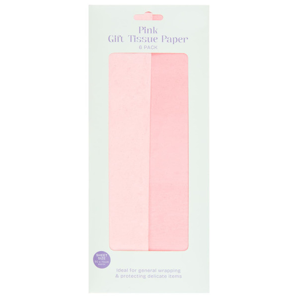 Pink Gift Tissue Paper 6pk