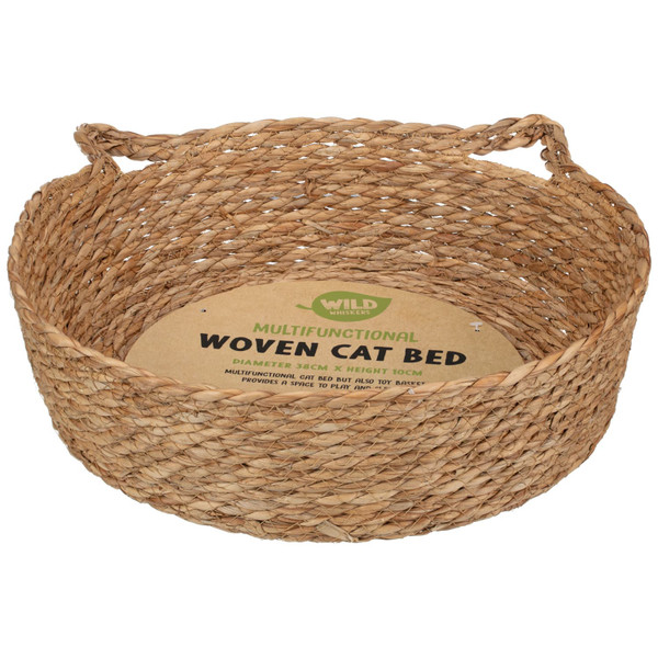 Wild Whiskers Multifunctional Woven Cat Bed
