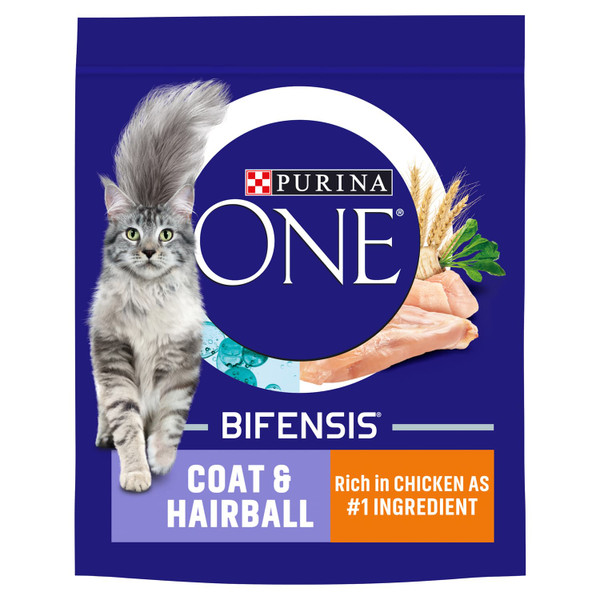 Purine One Bifensis Coat & Hairball Cat Food 750g - Chicken
