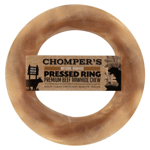 Chomper's Pressed Ring Dog Treats 6" - Beef