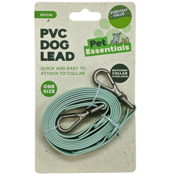 Pastel PVC Dog Lead 180cm - Blue